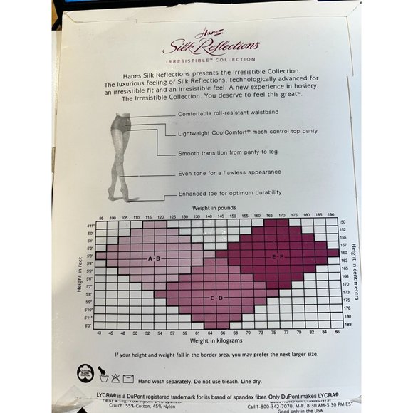 Hanes Silk Reflections Control Top CoolComfort Pantyhose Size AB Gentlebrown - Picture 2 of 2